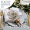 Trendables Fancy Plastic Wedding Dinnerware Set – Gold Disposable Forks Spoons Knives, 10” Charger Plates & 8” Dessert Plates – Elegant Reception, Holiday, Banquet & Special Event Supplies